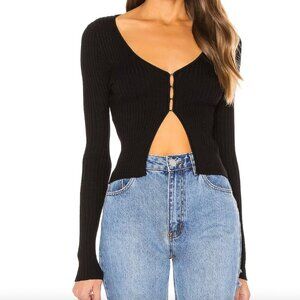 Revolve Sierra Knit Top in Black